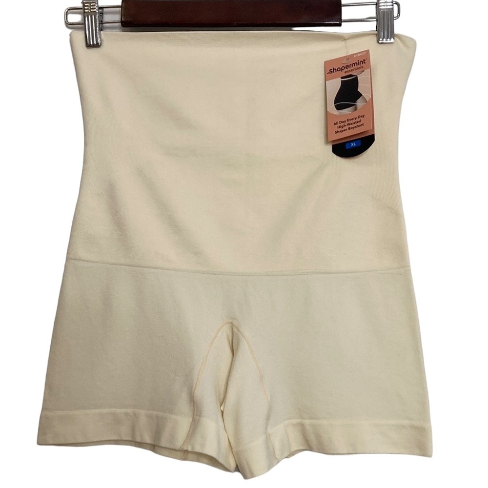 New Shapermint Shorts Size XL All Day Everyday High Waist Shaper Boyshort Beige